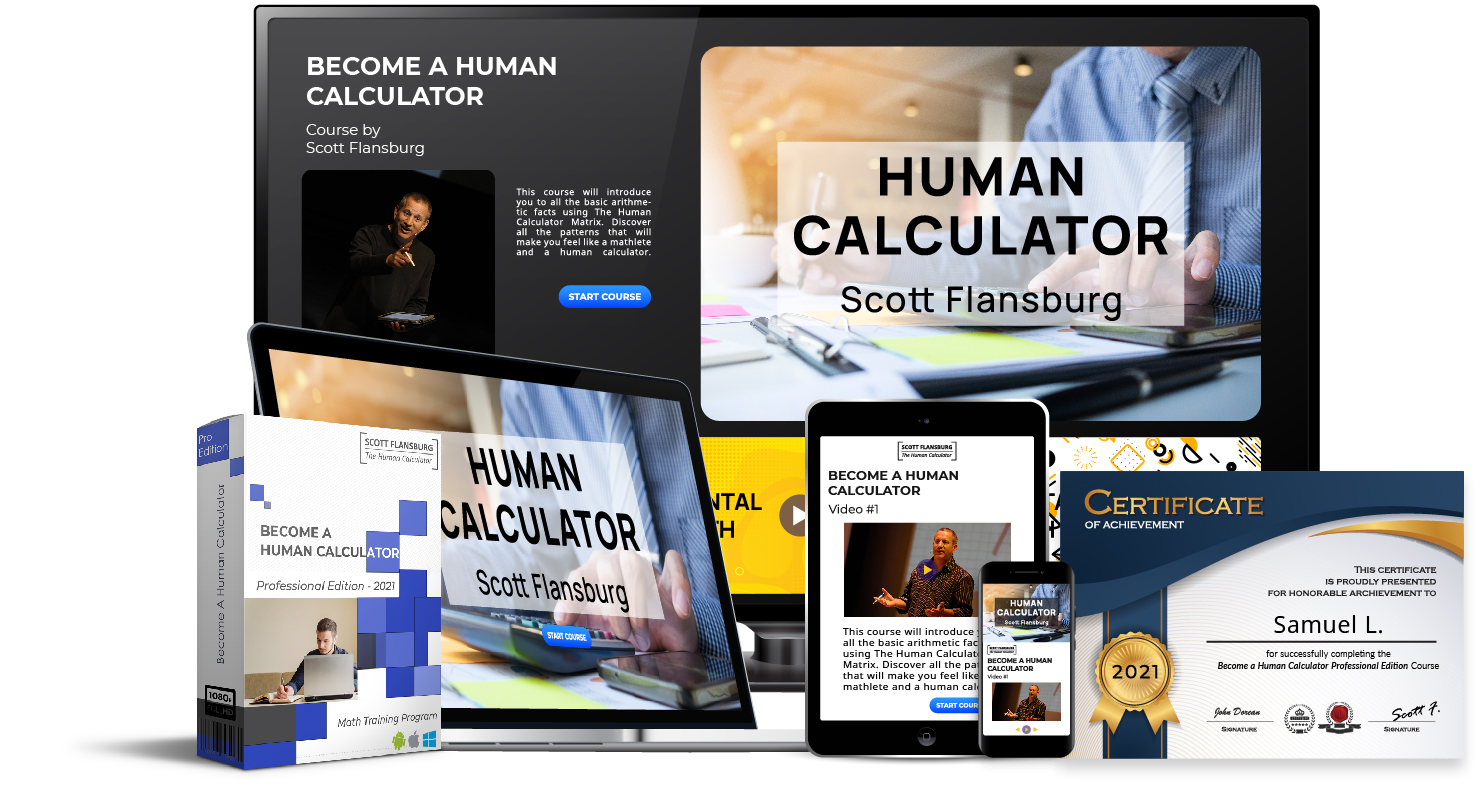 Become A Human Calculator Box Professional Edition Complete Package